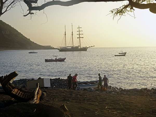 Unser Schiff vor Anker 