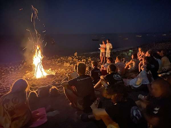 Lagerfeuer am Strand