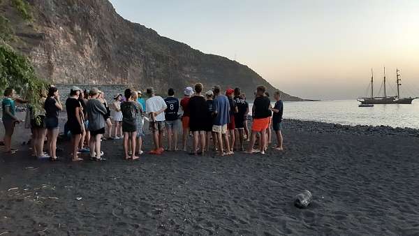 Auf Cap Verde am Strand