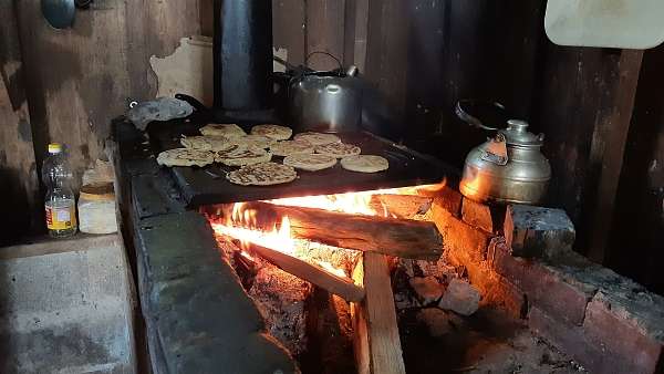 Pupusas backen